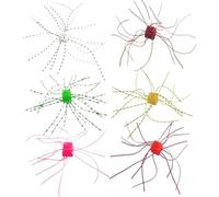 Fishing Bait 12Pcs Dice-Shaped Soft PVC Fishing Lure with Tentacle for Bass Portable Professional Replacement Fish Equipment, Catfish and Perch Lures for Freshwater Bait