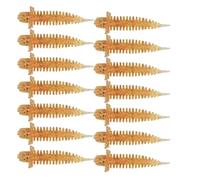 Fishing Bait 14-Pack Catfish Special Realistic Slow-Sink Freshwater Lures Apron Needle Tail Soft Baits for Curved MouthBluefin Fishing Gear(Gelb)