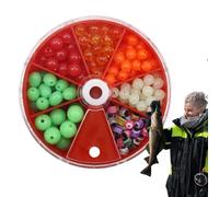 Fishing Bait Bead - 199Pcs Fishing Bait Bead, Saltwater Tackle Orbs, Drifting Balls | Comprehensive Sorting Assortment Kit for Professional Deep Sea Angling Equipment