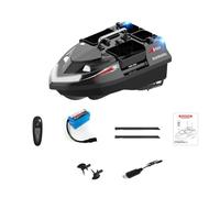 Fishing Bait Boat,3KG Large Capacity High Efficiency RC Boats Speedboat with 4 Bait Hoppers,GPS Positioning Carp Fishing Boat,LED Fish Lights,for Bait fishings