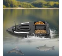 Fishing Bait Boat Remote Control, 500M Range, 3.3L Dual Hopper, 5200mAh Battery, 2 Hour Run Time, 3.36mph Speed, ABS Anti-Tangle Propeller for Carp Fishing