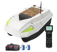 Fishing Bait Boat with 100 GPS & Night Fishing Lights, 100-Point Positioning, Bait Release & Trolling Hook, Speed Adjustable, 4.4lbs Loading Capacity for Anglers