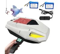 Fishing Bait Boat with GPS, Smart RC Speedboat, 2x15600mAh Batteries, Night Lights, 100-Point Positioning, 3-Speed Adjustable for Anglers