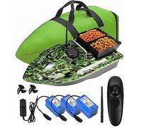 Fishing Bait Boat with Large Capacity Battery 500m Remote Control 1.5kg Loading Hopper Wind and Wave Resistant Includes Handbag and Accessories