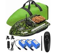 Fishing Bait Boat with Large Capacity Battery 500m Remote Control 1.5kg Loading Hopper Wind and Wave Resistant Includes Handbag and Accessories