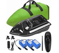 Fishing Bait Boat with Large Capacity Battery 500m Remote Control 1.5kg Loading Hopper Wind and Wave Resistant Includes Handbag and Accessories