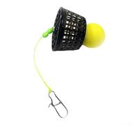 Fishing Bait Delivery System Featuring Separable Float for On-the-Fly Depth Adjustment While Casting (B-Yellow)