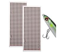 Fishing Bait Eyes - 6 mm Reflective Artificial Fishing Eyes Made of PVC | Have a Unique and Realistic Oblique Eye Design That Will Make Your Bait For Fish Stickers For The River Irresistible