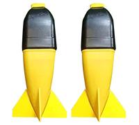 Fishing Bait Feeder Fishing Spomb Float Lure Bait Holder Carp Fishing Accessories 2PCS Yellow Tool