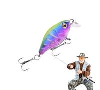 Fishing Bait for Freshwater, Bass Fishing Bait, Artificial Swimming Bait with Hook, Wobblers Floating Bait for Bass Trout Catfish, Portable Action Bait for Ice Kayak , Off the Coast, Pondfis