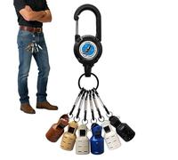 Fishing Bait Hook Cap for Squid Bait, 6-Piece Portable Fishing Accessory Set, Hook Protection with Practical Telescopic Closure, for Men, Fishing, Saltwater, Freshwater from Boat, Kayak on the Bridge