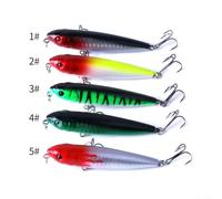 Fishing Bait Kit With Floating Pencil Design And Realistic Visual Features, Tested In Lakes And Rivers To Improve Catch Rates For Bass And Trout Species(1# color)