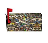 Fishing Bait Magnetic Mailbox Cover Mailbox Protector Letter Box Flap Easy Install No Tools 21x18 In