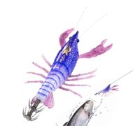 Fishing Bait | Small Glowing Artificial Fishing Tools,Contoured Fish Jigs Squid Bait,for Fishermen Anglers River Lake Kayak Shore Boat Trout Perch Salmon Salmon Freshwater