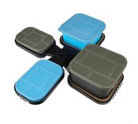 Fishing Bait Storage Case, 2-Piece Set Boilies Rig Organizer Compact Moisture-Proof Design Portable Tackle Box for Outdoor Anglers(WPE-BOX-LEJ44565)