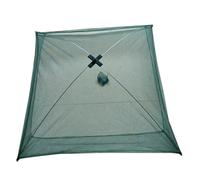 Fishing Bait Trap Foldable Crab Minnow Trap Shrimp Mesh Cast Net for Shrimp Lobster Green, 31.5 * 31.5inch 1 Folding Net Fishing Open Fish Cage Cage Green 80 * 80 Cm.