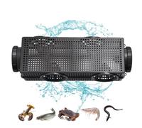 Fishing Bait Traps - Crabs, Shrimp, Lobster, Fish Trap, Cage Style | Yellow Six Hole Eel Cage with Multiple Inlets | Heavy Duty & Lightweight Traps for Fishing