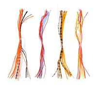 Fishing Baits Silicone Skirts Lures Colorful Soft Elastic PVC Silicone Strands Bait Accessories For Freshwater Saltwater Night Fishing 4 Bundles 4 Colors Per Bag