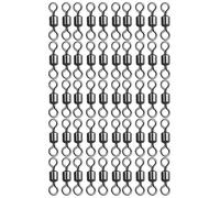 Fishing Barrel Swivels, 50pcs Fishing Clip Swivels, Ring Shaped Eight Connectors Clip Hooks for Catfish Offshore Sea Trout and Water