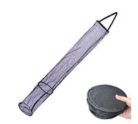 Fishing Basket - Foldable Floating Bucket with Net for Outdoor Fishing, Durable Basket with Easy Carry Function, Ideal for Camping Travel River Wildlife Nature Stream Hiking Shore