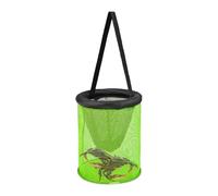 Fishing Basket | Folding Mesh Bait Holder,Portable Floating Mesh Fish Basket for Crayfish Catfish Live Bait Storage Saltwater Freshwater Fishing Clamming Crabbing
