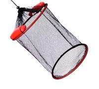 Fishing Basket For Caught Fish - Foldable Floating, Holder Cage, Quick-Dry Mesh Bait Pen, Portable Storage Net | Outdoor Setup For Live Fish Keeping, Bait Holding, River Lake Pond Use Durable Design