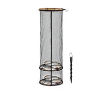 Fishing Basket | Lightweight Nylon Net Bait Storage Cage - Floating Baskets Made of Fishing Net | For Use with Kayak Crabs Bait Fish Bass Trout Catfish Saltwater Freshwater Shore and River