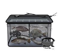 Fishing Basket | Live Fish Net Drying Net Floating Fish Bread Foldable Mesh Bait Portable Fishing Storage Cage | Floating Fishing Basket Portable Fish Basket