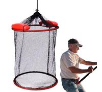 Fishing Basket | Quick Drying Live Fish Net | Quick Drying Live Fish Net | Foldable Floating Fish BaskeFolding Fishing Cage Basket Quick Drying Floating Fishing Net