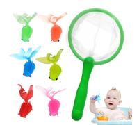 Fishing Bath Toy, Fishing Net Bath Game | Floating Water Animal Figures Catching Game For Beach Kids Summer Pool