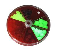 Fishing Beads - 199pcs Complete Hunt Pearls Set, Portable Freshwater Saltwater Compatible, Comes Storage Box Multi Color Reliable Particles | Ideal for Hunting Rigs, Bait Presentation, Diy Lures