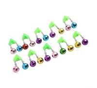 Fishing Bell Alarm Clips, 10pcs Set with Double Ring Sound Alerts, Ideal for Night Fishing Adventures (010#)