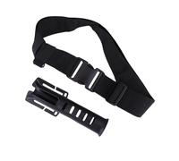 Fishing Belt Wading Rod Holder Gear Strap Chest Waist Pole Holster Hooks Fly Net Black Green Adjustable Hanging Hooks Surf Kayak Straps Hiking Nylon Wader Kayaking Quick Release (Black)