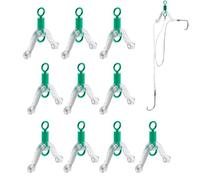 Fishing Bifurcator Fishing Bifurcation - 10X Double Hook Wire Bifurcation Device,8 Shaped Ring Tackle Accessories for Beginner Fisherman