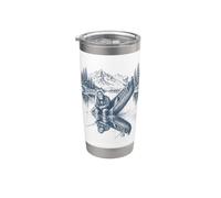 Fishing Bigfoot and Alien Outdoors Wilderness Stainless Steel Insulated Tumbler