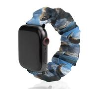 Fishing Bigfoot Fisher Fashion Scrunchie Watch Strap Compatible with IWatch Series 1 2 3 4 5 6 Elastic Replacement Band