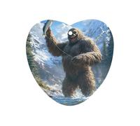 Fishing Bigfoot Fisher Funny Car Air Freshener Automotive Aromatherapy Tablets for Rearview Mirror Wardrobe Shoe Cabinet