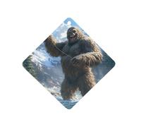 Fishing Bigfoot Fisher Funny Car Air Freshener Automotive Aromatherapy Tablets for Rearview Mirror Wardrobe Shoe Cabinet