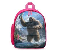 Fishing Bigfoot Fisher Funny Laptop Backpack Cute Rucksack Casual Travel Daypack Lightweight Bookbag Gift for Men Women