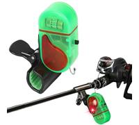 Fishing Bite Alarm with LED Light, 2025 New Smart Electronic Fishing Bells, Upgrade Clip-On Sensitive Sound Tip-Up Fish Alarms, Sound Bite Alert Bell Suitable for Rods, Ice Fish (2 lights -1Pcs)