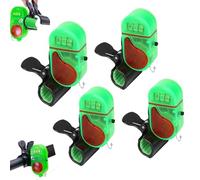 Fishing Bite Alarm with LED Light, 2025 New Smart Electronic Fishing Bells, Upgrade Clip-On Sensitive Sound Tip-Up Fish Alarms for Day & Night Fishing (4 pcs)