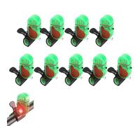 Fishing Bite Alarm with LED Light,Upgrade Clip-On Sensitive Sound Tip-Up Fish Alarms,Clip-On Electronic Fishing Alarms Bite (9pcs)