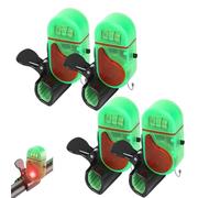 Fishing Bite Alarm with LED Light,Upgrade Clip-On Sensitive Sound Tip-Up Fish Alarms,Clip-On Electronic Fishing Alarms Bite (4pcs)