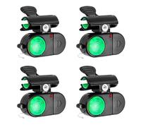 Fishing Bite Alarms, 4 Pack Sensitive Electronic Fishing Alarms, Clip on Fishings Rod Bite Alarm Indicator with LED Light & Sound, Portable Clip Bites Alarm Indicator Night Fishings Accessories