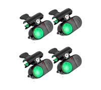 Fishing Bite Alarms, 4PCS Adjustable Biting Alarms for Carp Fishing, Indicator LED Light Fishings Bite Alarm with Receiver Set, Electronic Alarm Clip Fishings Rod Pod, for Outdoors