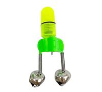 Fishing Bite Alarms Fish Alert Twin Bell Ring Clip Outdoor Tackle | Fishing Rod Tip Clamp LED Night Fishing Rod Bite Bait Alarm Light Accessory