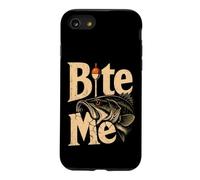 Fishing Bite Me Funny Bass Angler Vintage Gift Case for iPhone SE (2020) / 7/8
