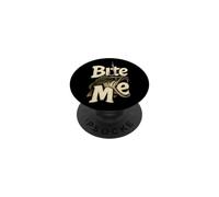 Fishing Bite Me Funny Bass Angler Vintage Gift PopSockets Adhesive PopGrip