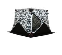 Fishing Bivvy Thickened Winter Ice Fishing Tent Waterproof Windproof Insulated Quick Setup Shelter With Cotton For Cold Weather(Dark Khaki)