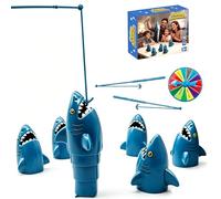 Fishing Board Game for Ages 3-5, Multiplayer Competitive Catch Game with Penalty Spinner, Educational Fine Motor Skill Toy, Birthday Gift for 3 4 5 Year Old Boys Girls